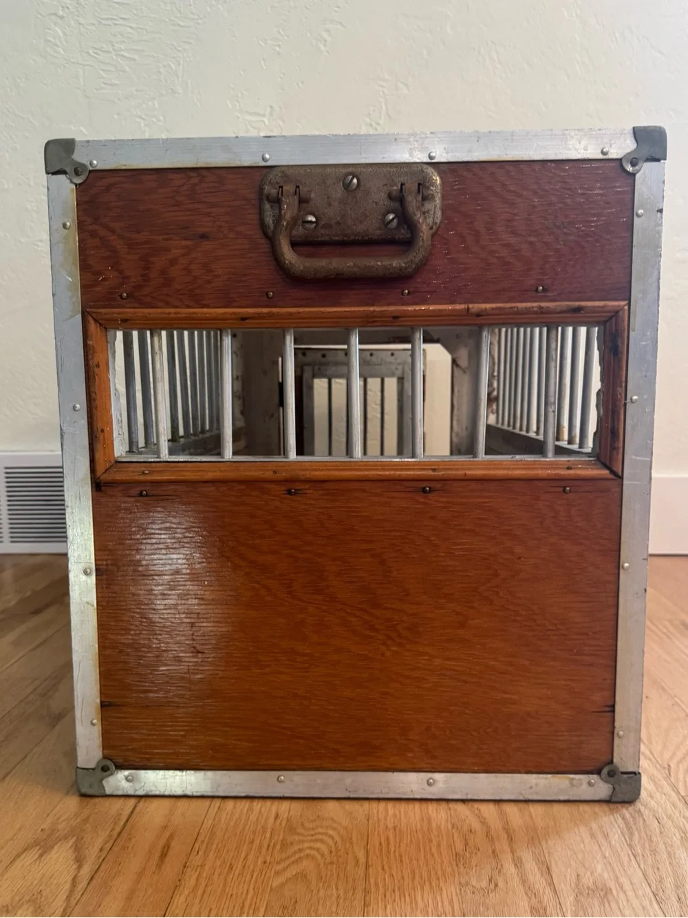 Rare 1960s Kroyer Crates Dog Handlers’ Guild Wooden Travel Kennel